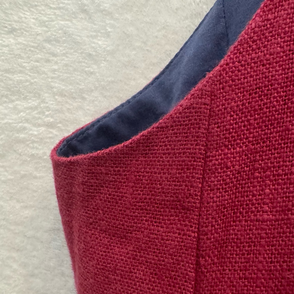 RARE The Pockets Project Bonbon Linen Dress Peony Classic Minimalist Style Large - Picture 5 of 8